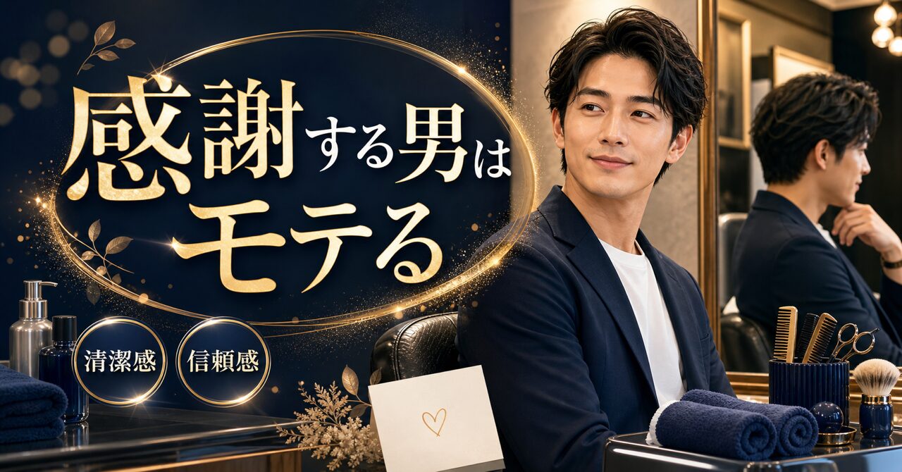 「ありがとう」が口癖の男はなぜモテる？感謝の力が恋愛にもたらす驚きの効果をメンズ美容サロンオーナーが徹底解説のアイキャッチ