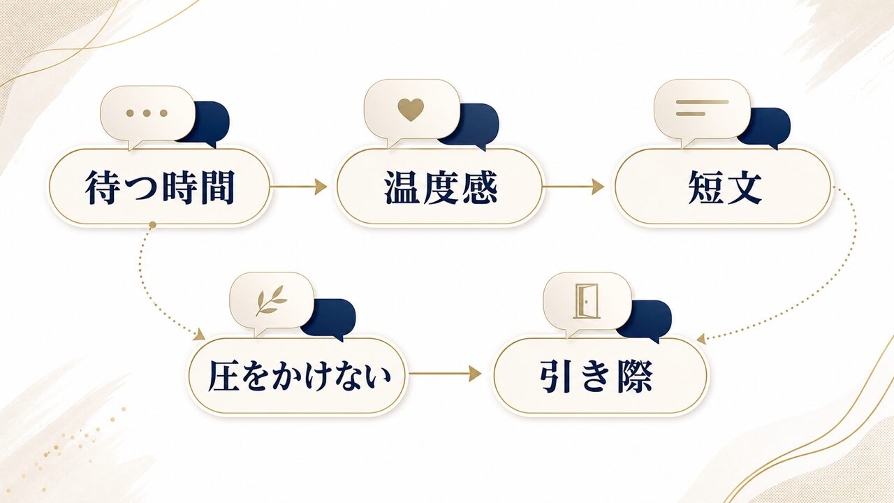 既読無視後に追いラインを送る判断ポイントを整理した図解