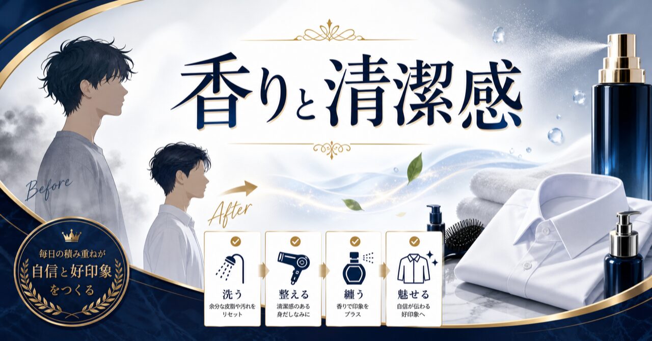 いい匂い」は最強の褒め言葉！女性が男性に求める香りの理由を徹底解説のアイキャッチ
