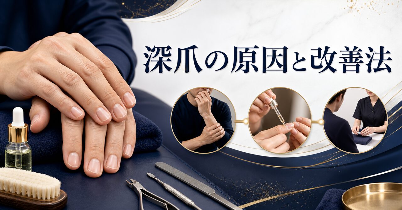 深爪男性の心理7選｜専門家が解説する改善法と爪が語るサインのアイキャッチ
