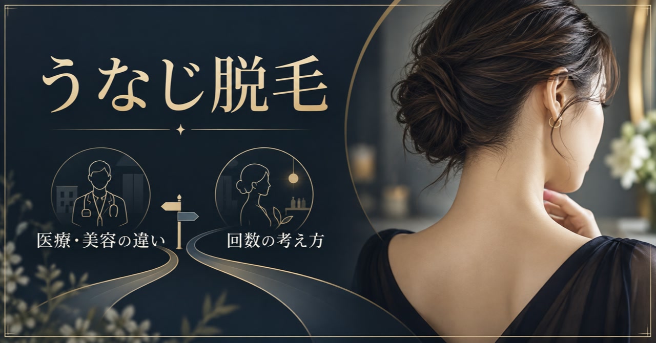 【うなじ脱毛】何回でツルツルに？医療・美容の効果と自己処理不要までの回数徹底解説