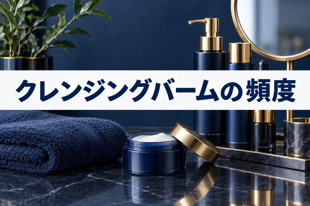 クレンジングバームの頻度|メンズは毎日?週何回?肌タイプ別の使い方