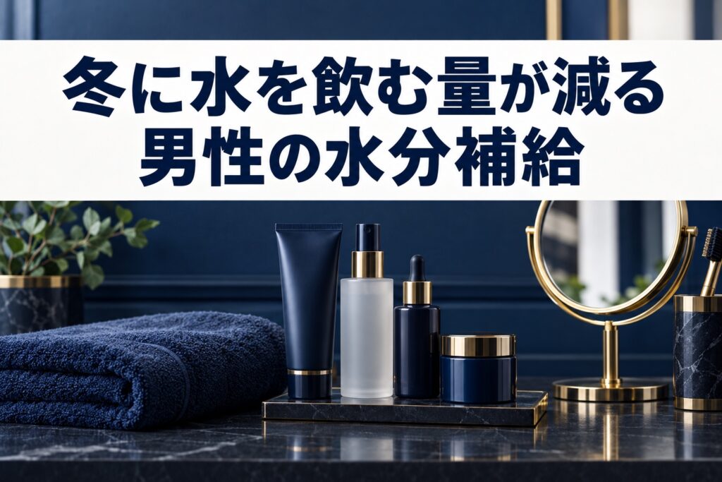 冬に水を飲む量が減る男性の水分補給|1日の目安の考え方と飲むタイミングの見直し