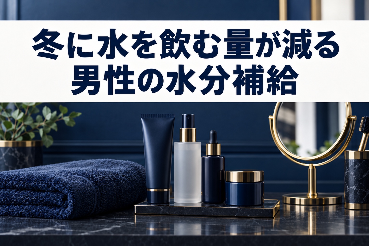 冬に水を飲む量が減る男性の水分補給｜1日の目安の考え方と飲むタイミングの見直し