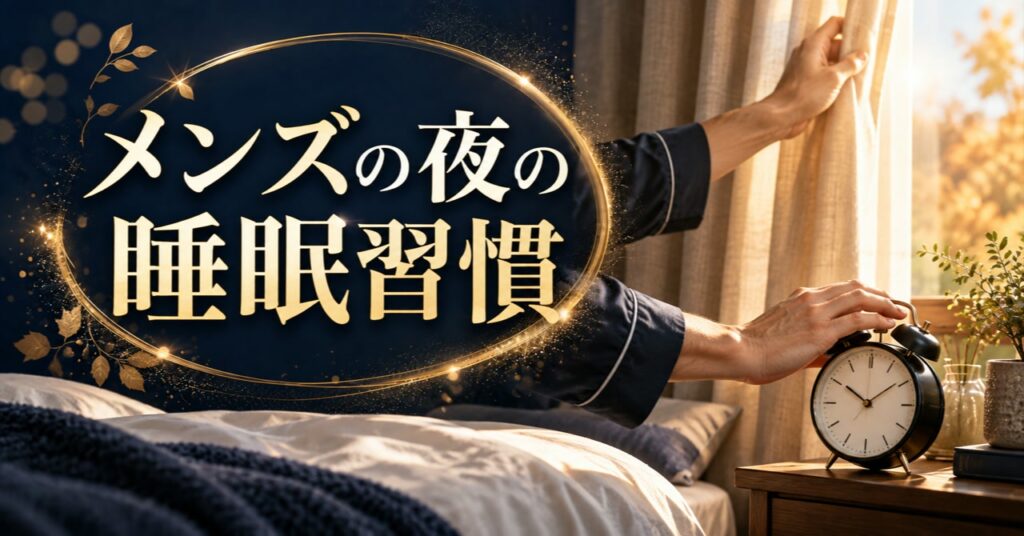 メンズの睡眠不足対策｜肌・髪のコンディションを守る秋の夜の習慣ガイド